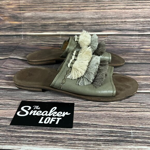 Frye Shoes - Frye Women's Riley Tassel Slides Slip‎ On Sandals
